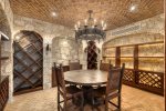Wine cellar w/ seating for 4